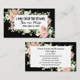 イザヤ書43:1わたしは聖書の聖句という名前で呼んだ 名刺