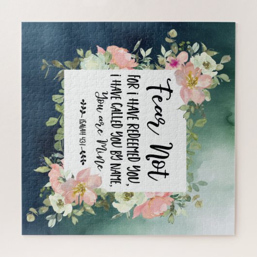 イザヤ書43:1わたしは聖書をあなた方を贖ったのではない恐れ ジグソーパズル (横)