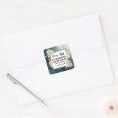 イザヤ書43:1わたしは聖書をあなた方を贖ったのではない恐れ スクエアシール (封筒)