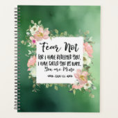 イザヤ書43:1わたしは聖書をあなた方を贖ったのではない恐れ プランナー手帳 (正面)