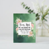 イザヤ書43:1わたしは聖書をあなた方を贖ったのではない恐れ ポストカード (スタンド正面)