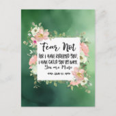 イザヤ書43:1わたしは聖書をあなた方を贖ったのではない恐れ ポストカード (正面)