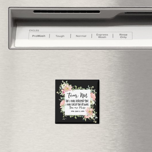 イザヤ書43:1わたしは聖書をあなた方を贖ったのではない恐れ マグネット (インサイチュ (食洗機))