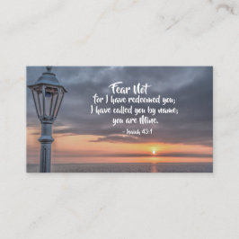 イザヤ書43:1わたしは聖書をあなた方を贖ったのではない恐れ 名刺