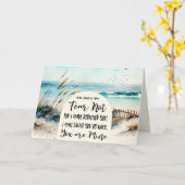 イザヤ書43:1わたしは、あなたがたを贖ったのではない恐れ海 カード (黄色い花)