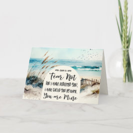 イザヤ書43:1わたしは、あなたがたを贖ったのではない恐れ海 カード