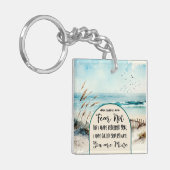 イザヤ書43:1わたしは、あなたがたを贖ったのではない恐れ海 キーホルダー (正面左)