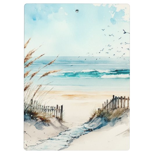 イザヤ書43:1わたしは、あなたがたを贖ったのではない恐れ海 クリップボード (裏面)