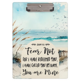 イザヤ書43:1わたしは、あなたがたを贖ったのではない恐れ海 クリップボード