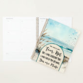 イザヤ書43:1わたしは、あなたがたを贖ったのではない恐れ海 プランナー手帳 (ディスプレー)