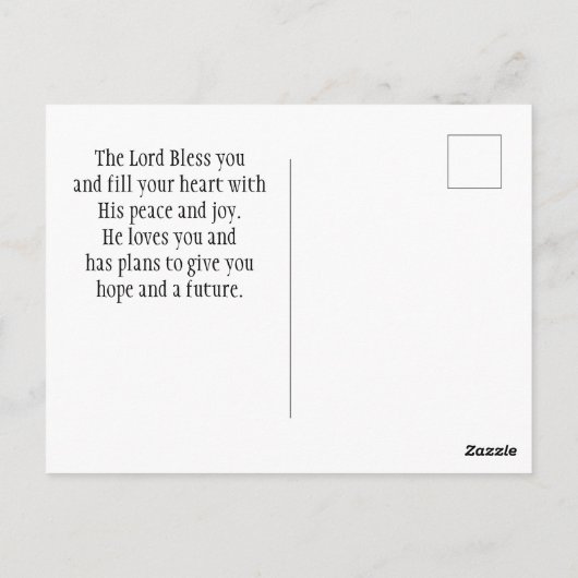 イザヤ書43:1わたしは、あなたがたを贖ったのではない恐れ海 ポストカード (裏面)