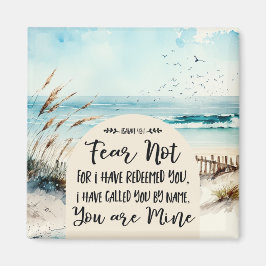 イザヤ書43:1わたしは、あなたがたを贖ったのではない恐れ海 マグネット