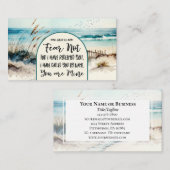 イザヤ書43:1わたしは、あなたがたを贖ったのではない恐れ海 名刺 (正面/裏面)