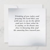 イザヤ書43:18わたしは新しいもの聖書のカードを作っている (裏面)