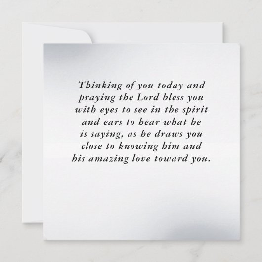 イザヤ書43:18わたしは新しいもの聖書のカードを作っている (裏面)