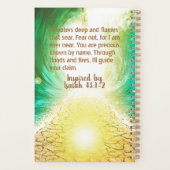 イザヤ書43:1-2恐れてはいけない、わたしはあなた方を贖った プランナー手帳 (裏面)