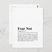 イザヤ書43:1-3恐れてはいけない ポストカード (正面/裏面)