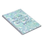 イザヤ書43:2あなたがいく時…スパイラルノート ノートブック (右側)