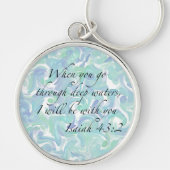 イザヤ書43:2あなたがたがいくと…キーチェーン キーホルダー (正面)