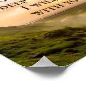 イザヤ書43:2あなたがたは深いの水を経るとき聖書 ポスター (角)