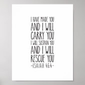 イザヤ書46章4節 ポスター (正面)