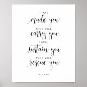 イザヤ書46章4節 ポスター (正面)