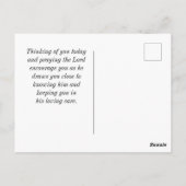 イザヤ書46:4わたしは、あなたがたに花を支える者である ポストカード (裏面)