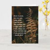 イザヤ書46:4わたしは、あなたがたを支える者である カード (黄色い花)