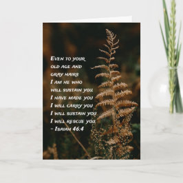 イザヤ書46:4わたしは、あなたがたを支える者である カード