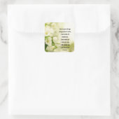 イザヤ書46:4わたしは、あなたがたを支える者である スクエアシール (バッグ)