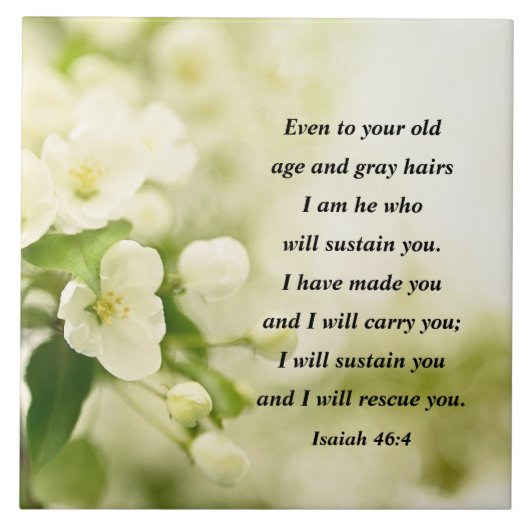 イザヤ書46:4わたしは、あなたがたを支える者である タイル (正面)