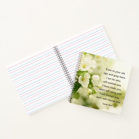 イザヤ書46:4わたしは、あなたがたを支える者である ノートブック (内部)
