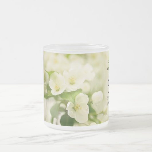 イザヤ書46:4わたしは、あなたがたを支える者である フロストグラスマグカップ (中央)