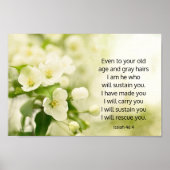 イザヤ書46:4わたしは、あなたがたを支える者である ポスター (正面)