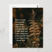 イザヤ書46:4わたしは、あなたがたを支える者である ポストカード (正面/裏面)