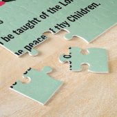 イザヤ書54:13あなたがたの子は全て教えす ジグソーパズル (側面)