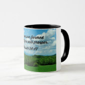 イザヤ書54:17あなたがたに対して武器は形成されなかった マグカップ (正面右)