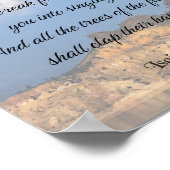 イザヤ書55:12, Bible Verse ポスター (角)