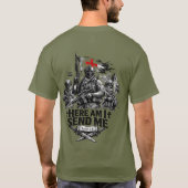 イザヤ書6:8 ウォリアーTシャツ Tシャツ (裏面)