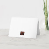 イザヤ書7章14節が記されたクリスマスカード(5x7) サンキューカード (裏面)