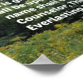 イザヤ書9:6わたしたちにとって子は生まれあり、わたしたちにとっては ポスター (角)