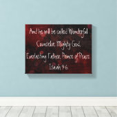 イザヤ書9:6 キャンバスプリント (インサイチュ (ウッドフロア))