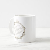 イザヤ書9:6 クリスマスの聖書の節 コーヒーマグカップ (正面左)