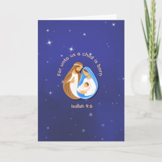 イザヤ書9:6 クリスマス わたしたちのために子がお生まれになった カード