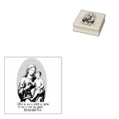 イザヤ書9:6 マリアとイエスへの神の約束 ラバースタンプ (押印)
