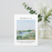 イザヤ書 43章19節 見よ、わたしは新しいことを行う ポストカード (スタンド正面)