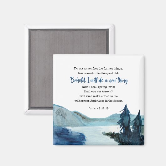 イザヤ書 43:18-19 マグネット (正面/裏面)