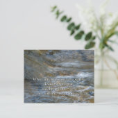 イザヤ書 43:2 水の中を歩く時 ポストカード (スタンド正面)