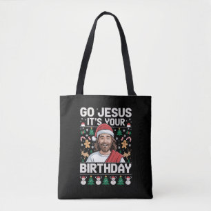 イザヤ様お誕生日おめでとうございます ださいクリスマスセーター トートバッグ