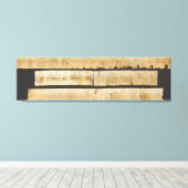 イザヤ素晴らしスクロール死海絵巻1QiSaa キャンバスプリント (インサイチュ (ウッドフロア))